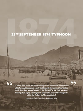 Typhoon of 1874 - A History of Hong Kong Typhoons by Michael J. Jones 