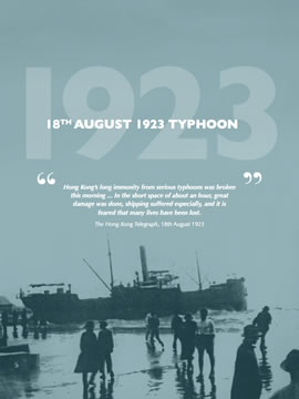 Typhoon of 1923 - A History of Hong Kong Typhoons by Michael J. Jones 